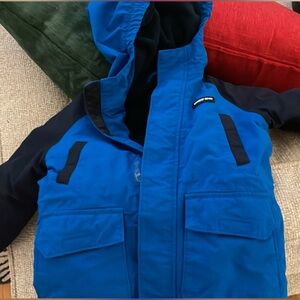 Lands End Blue and Black winter jacket, 2T